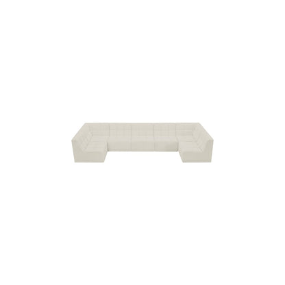 Relax Cream Velvet Modular Sectional