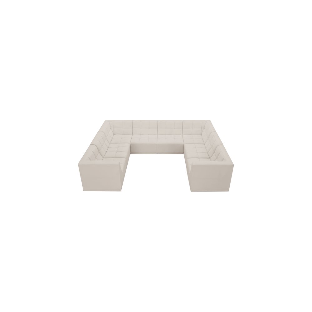 Relax Cream Velvet Modular Sectional