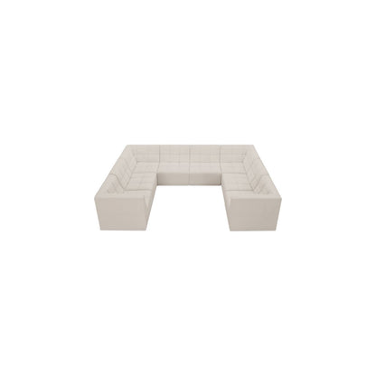 Relax Cream Velvet Modular Sectional