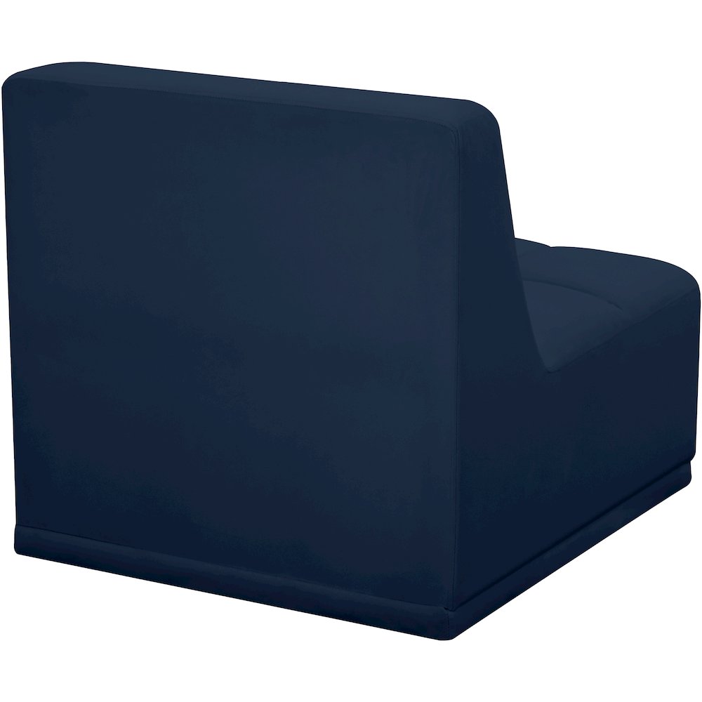 Relax Navy Velvet Armless Chair