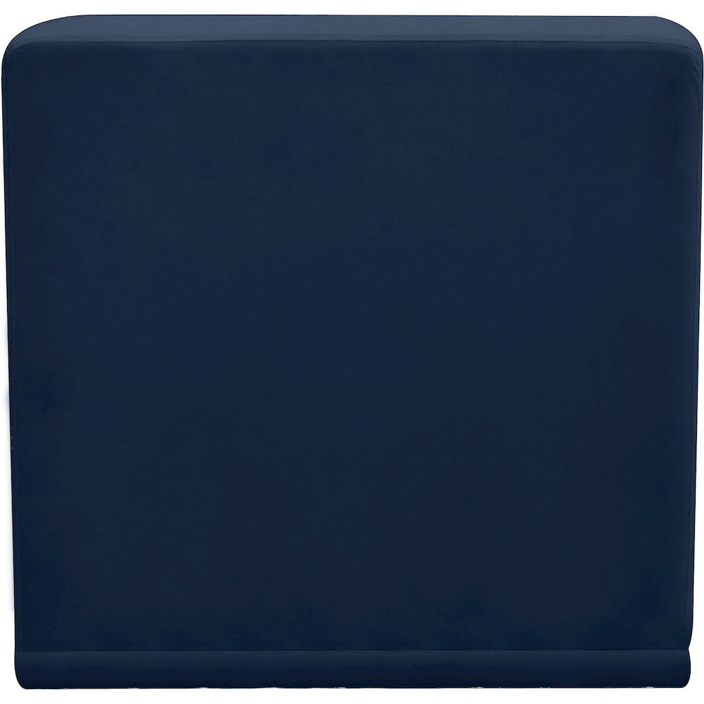 Relax Navy Velvet Armless Chair