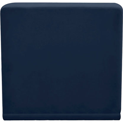 Relax Navy Velvet Armless Chair