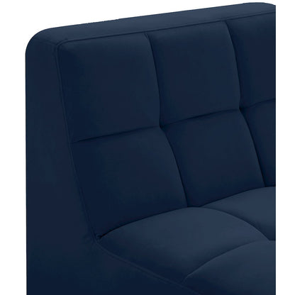 Relax Navy Velvet Armless Chair