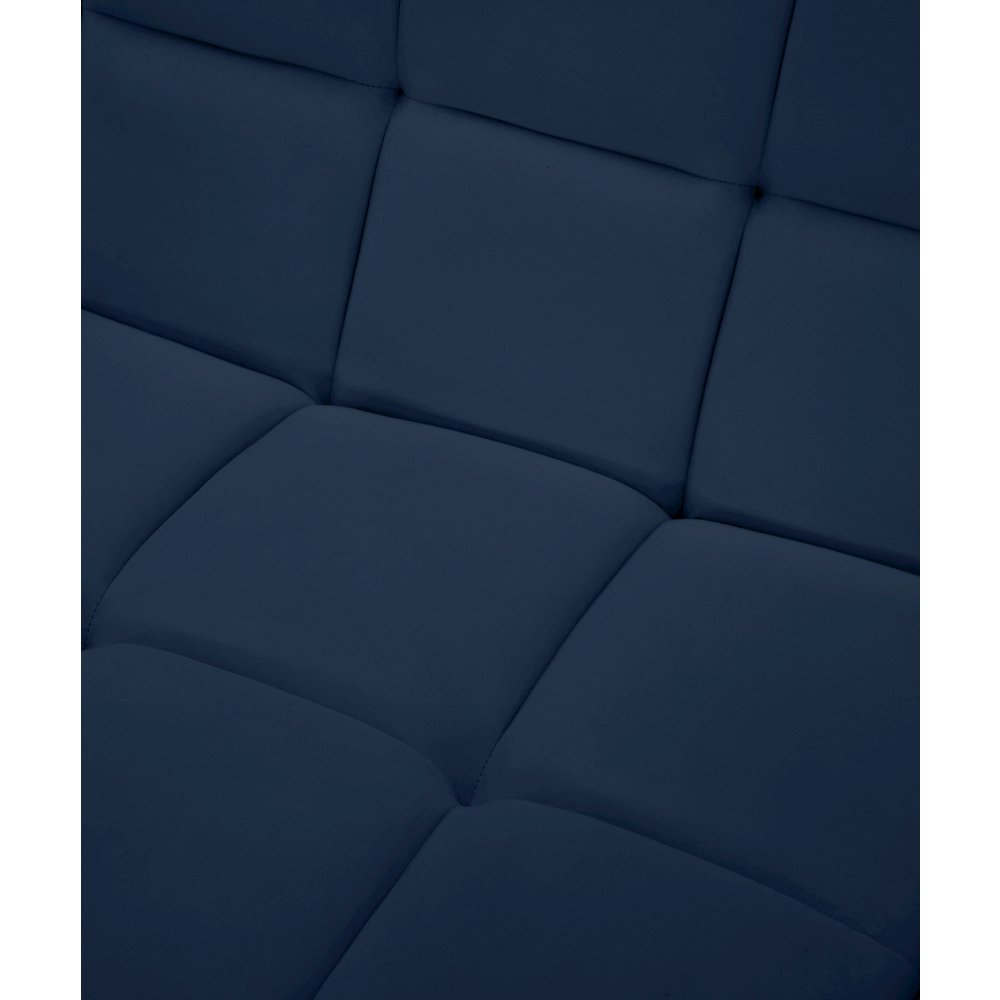 Relax Navy Velvet Armless Chair