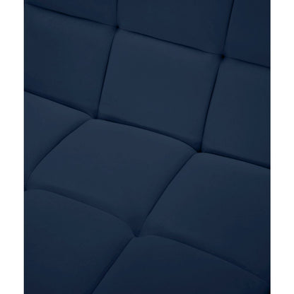 Relax Navy Velvet Armless Chair