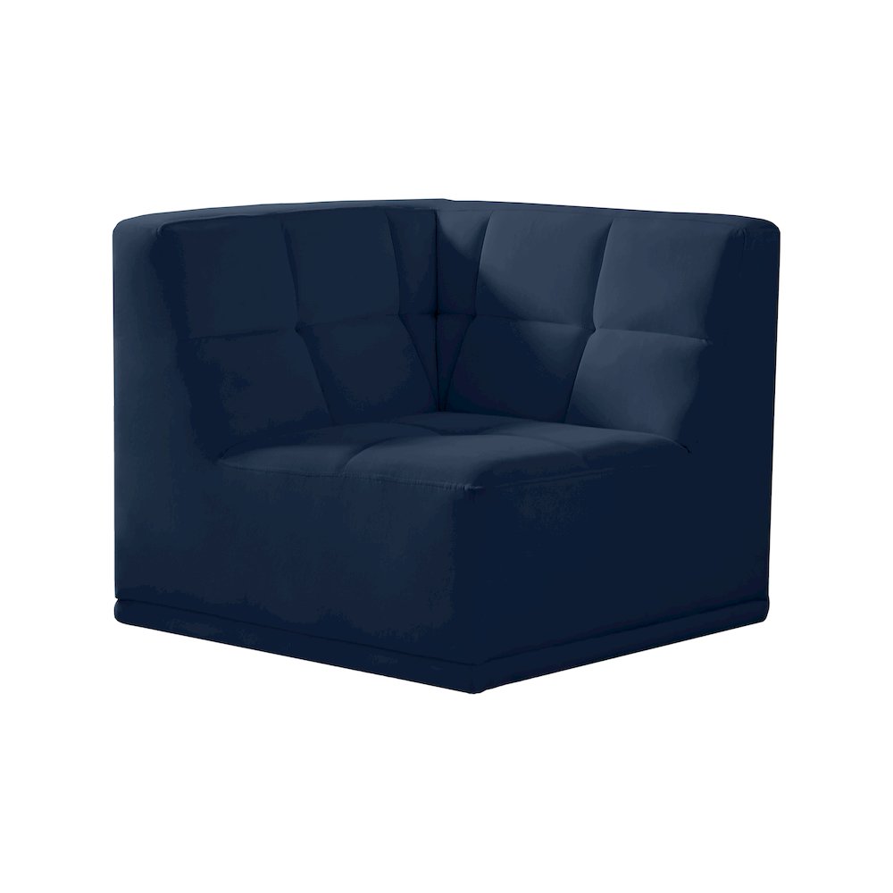 Relax Navy Velvet Corner Chair