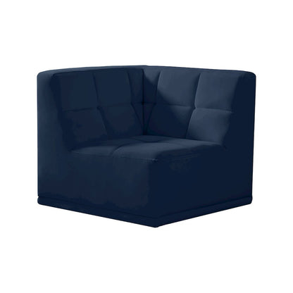 Relax Navy Velvet Corner Chair