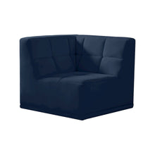 Relax Navy Velvet Corner Chair