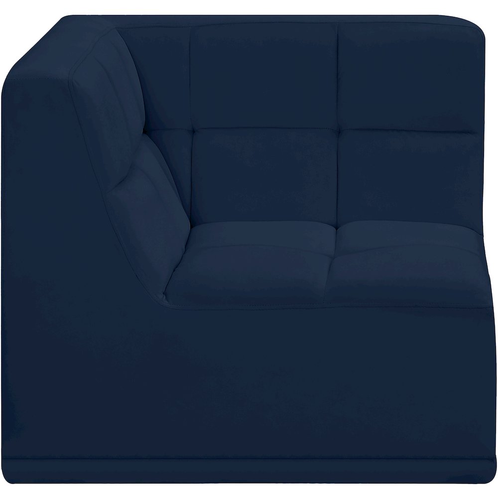 Relax Navy Velvet Corner Chair