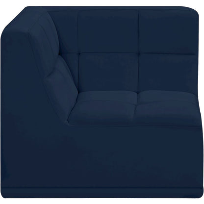 Relax Navy Velvet Corner Chair