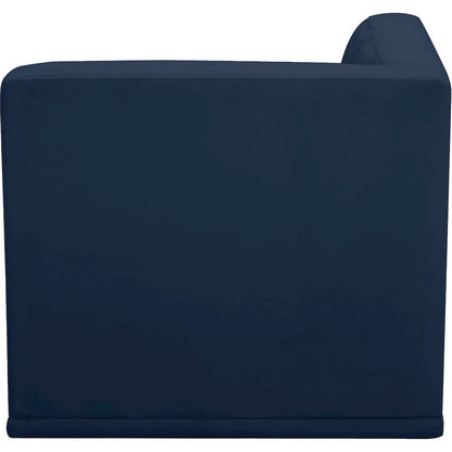 Relax Navy Velvet Corner Chair