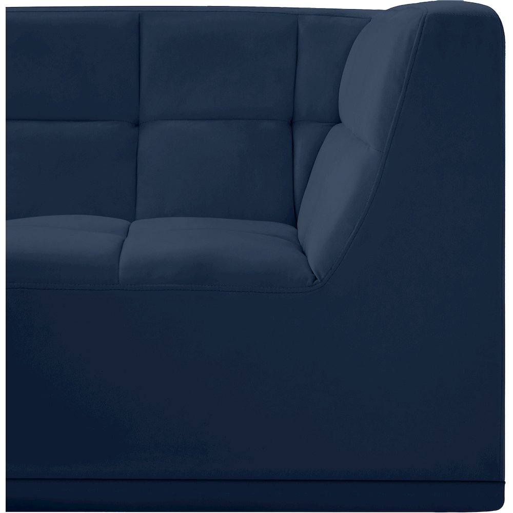 Relax Navy Velvet Corner Chair