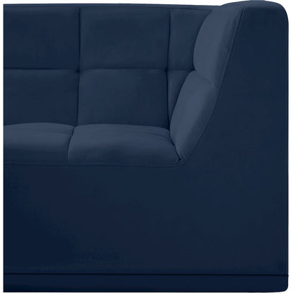Relax Navy Velvet Corner Chair