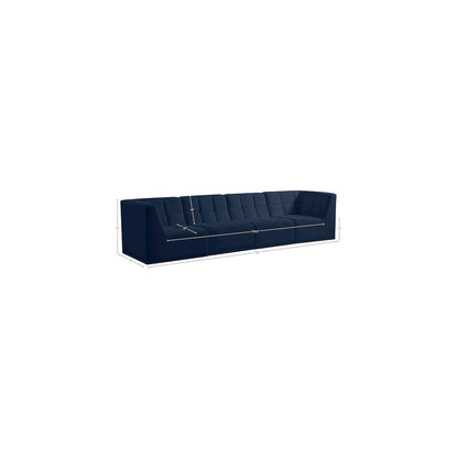 Relax Navy Velvet Modular Sofa