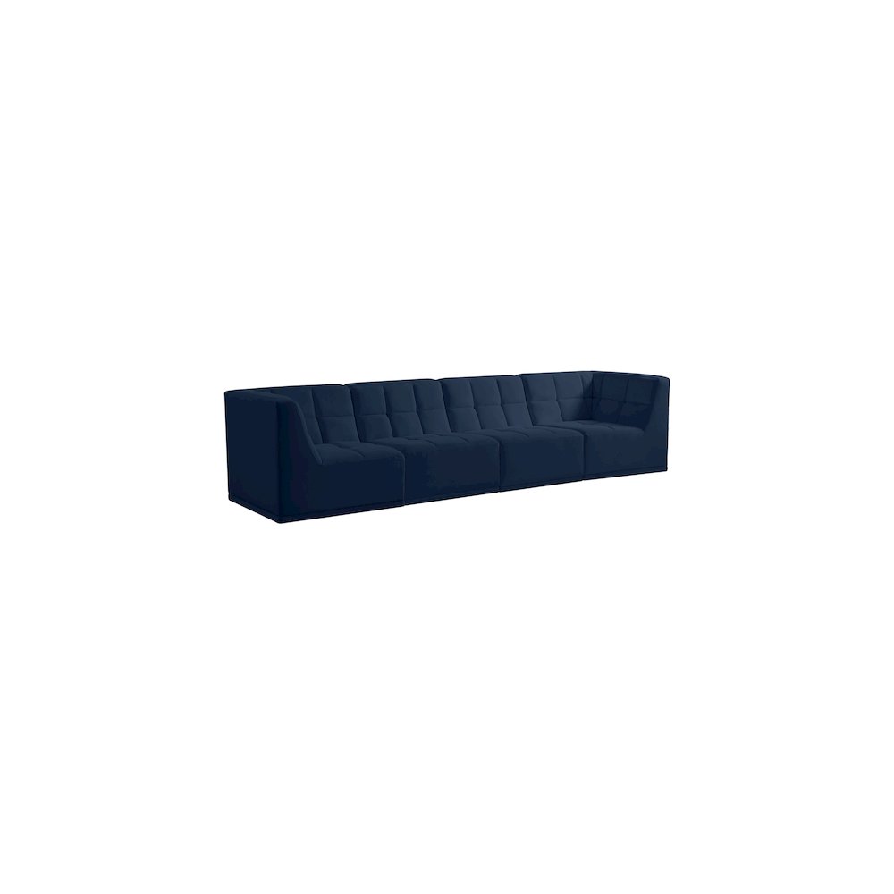 Relax Navy Velvet Modular Sofa