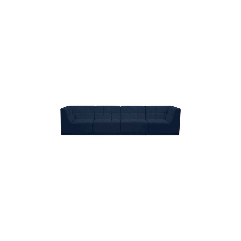 Relax Navy Velvet Modular Sofa