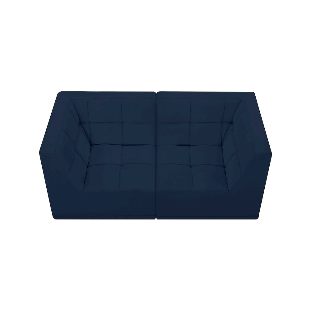 Relax Navy Velvet Modular Sofa