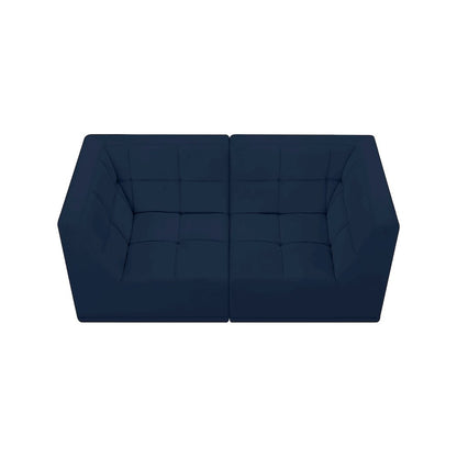 Relax Navy Velvet Modular Sofa