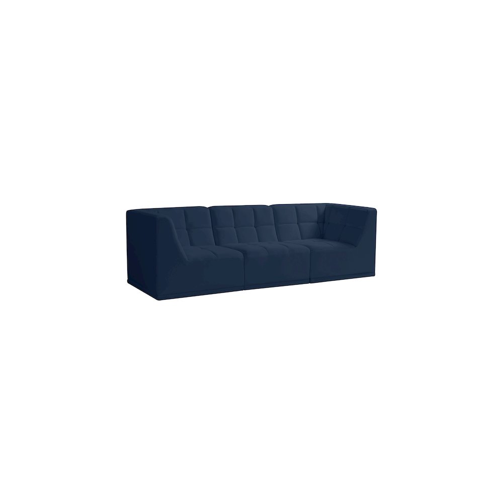 Relax Navy Velvet Modular Sofa