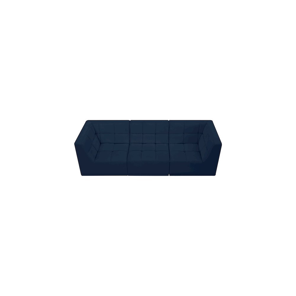 Relax Navy Velvet Modular Sofa