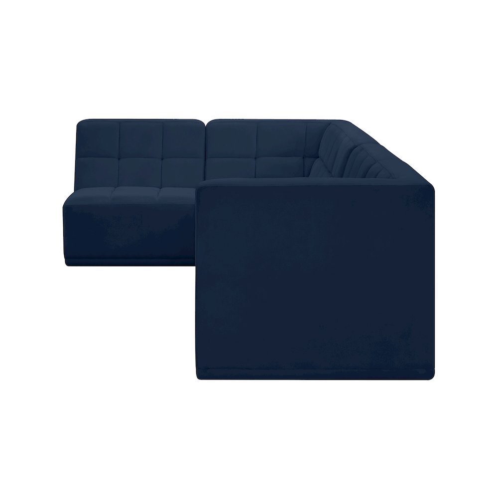 Relax Navy Velvet Modular Sectional