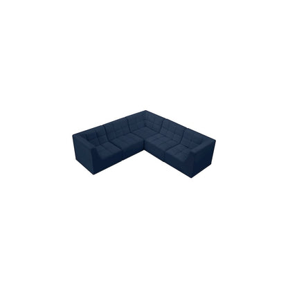 Relax Navy Velvet Modular Sectional
