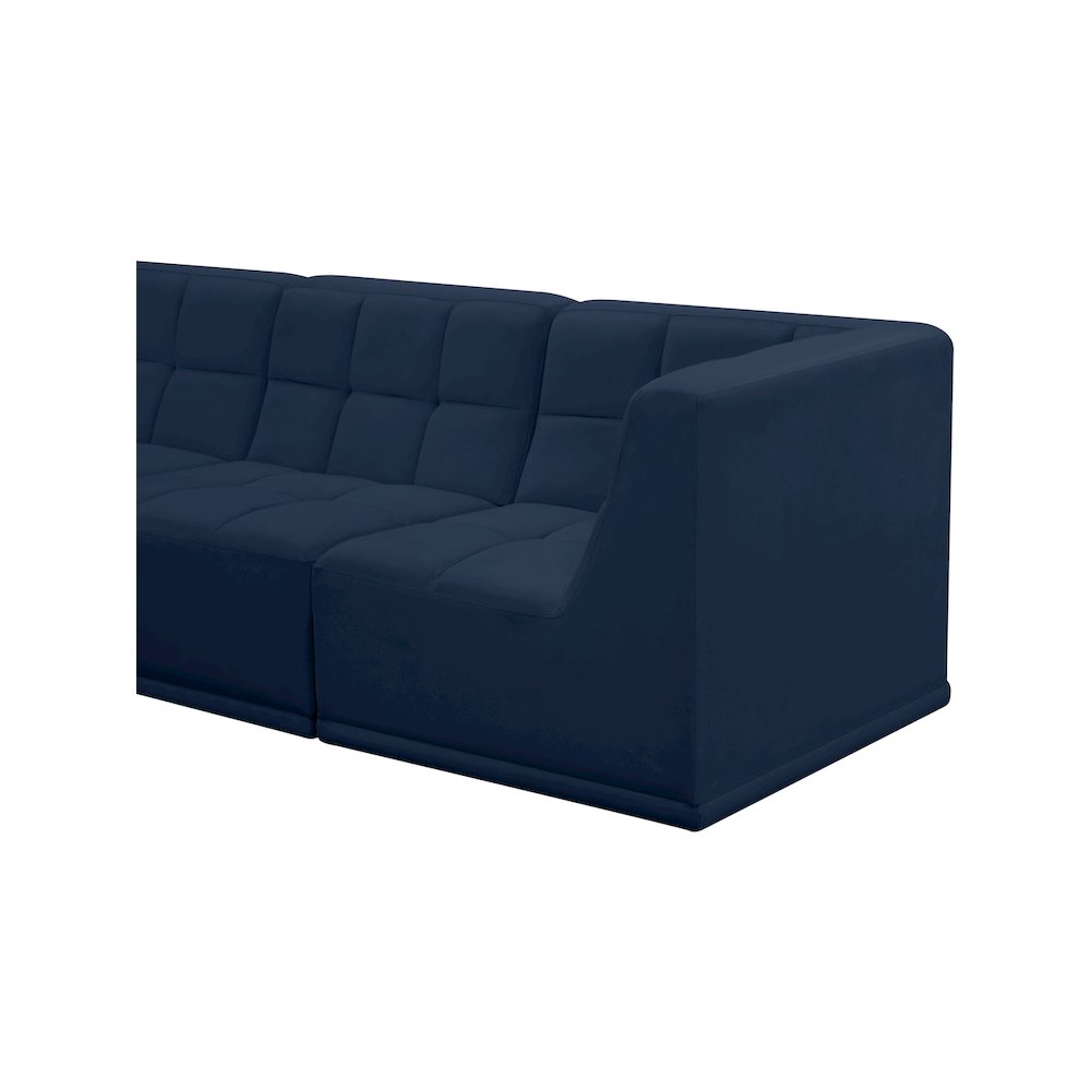 Relax Navy Velvet Modular Sectional