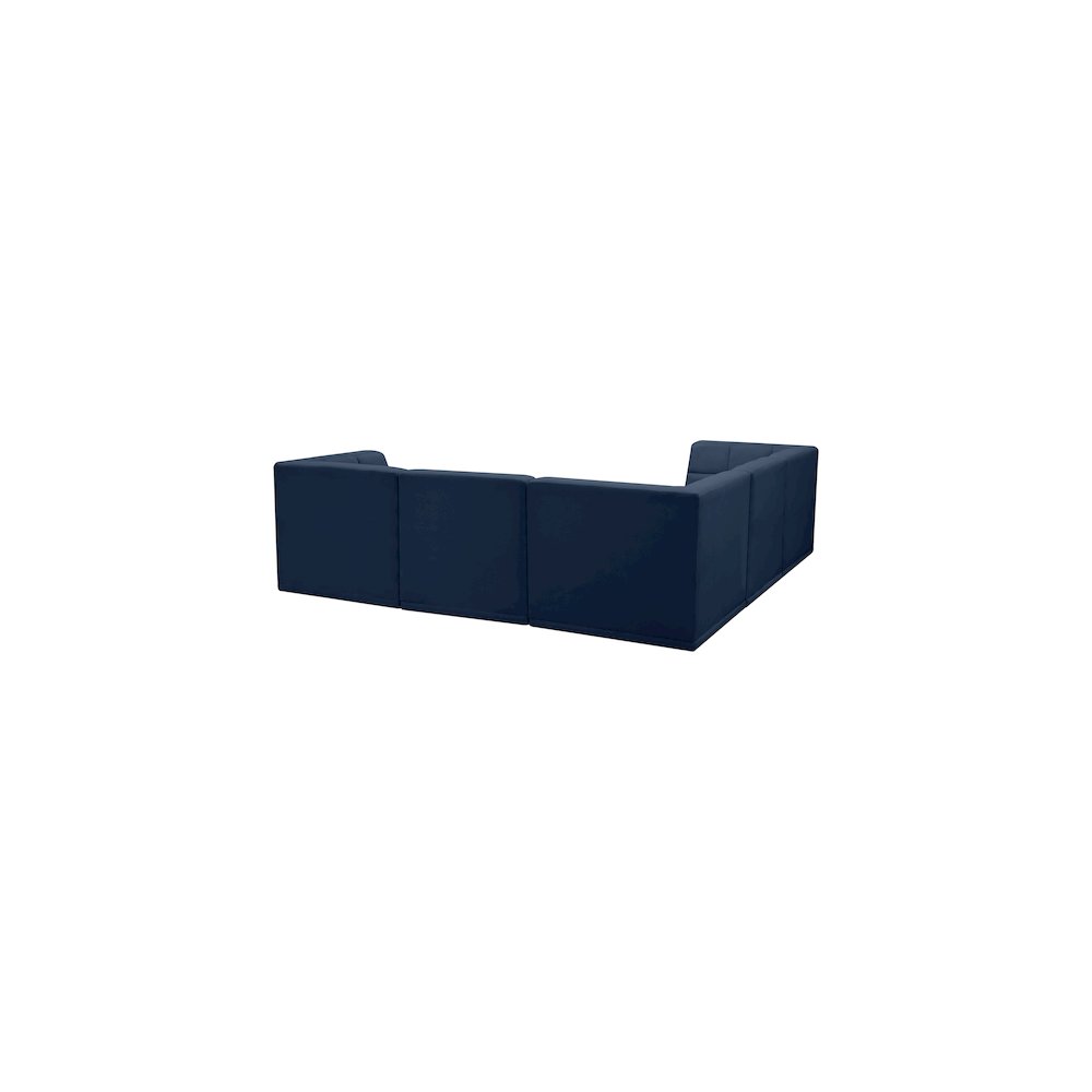 Relax Navy Velvet Modular Sectional