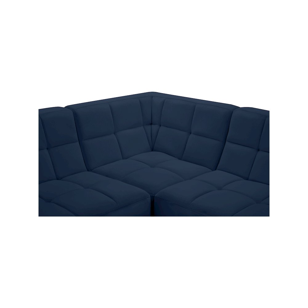 Relax Navy Velvet Modular Sectional