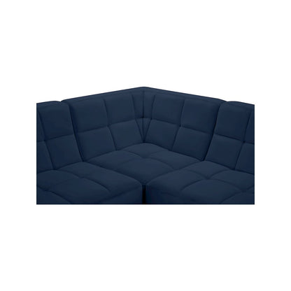 Relax Navy Velvet Modular Sectional