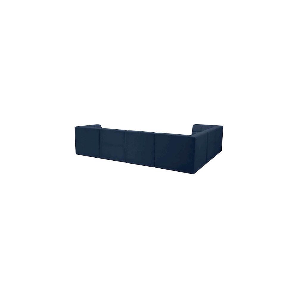 Relax Navy Velvet Modular Sectional
