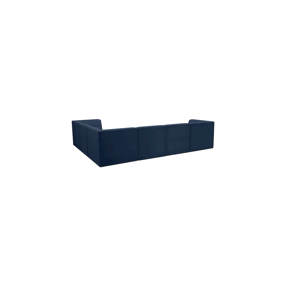 Relax Navy Velvet Modular Sectional