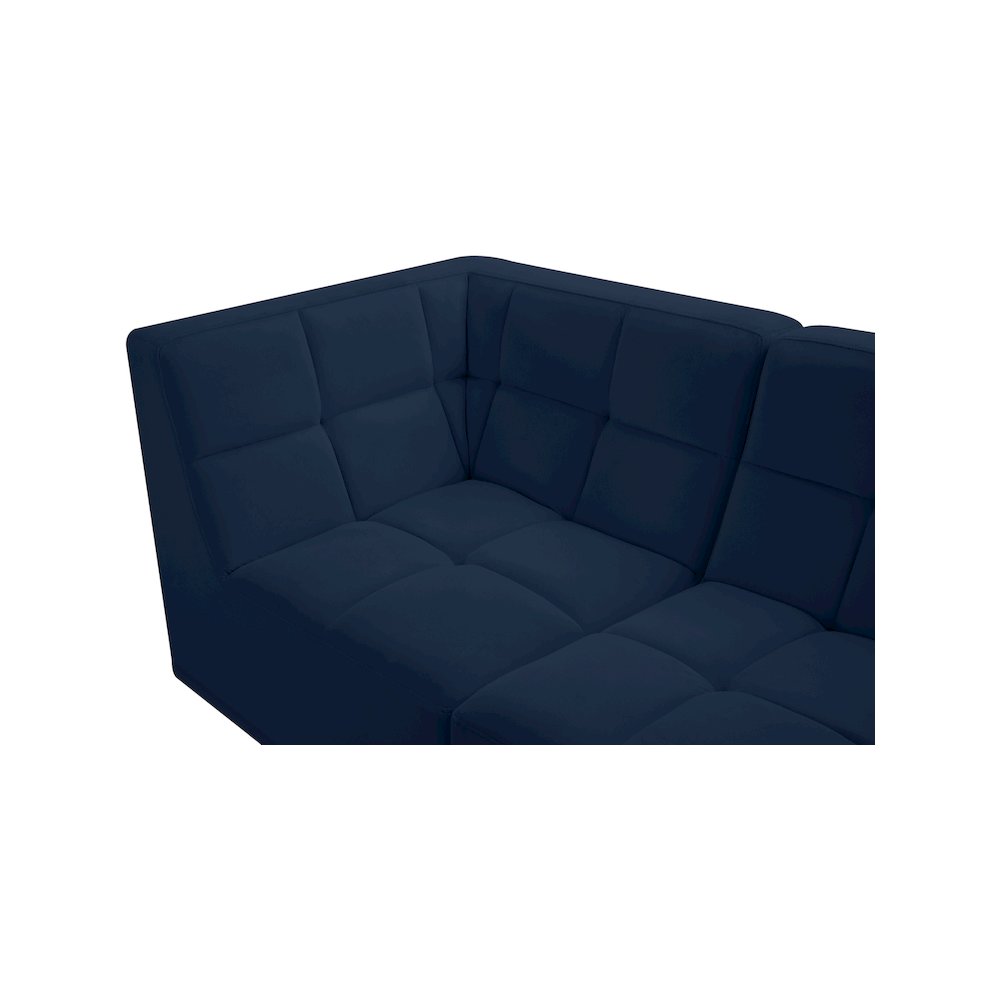 Relax Navy Velvet Modular Sectional