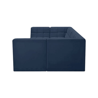 Relax Navy Velvet Modular Sectional