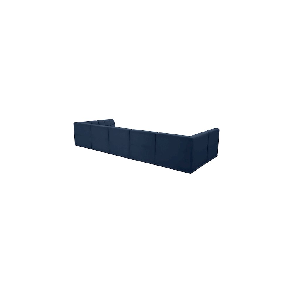 Relax Navy Velvet Modular Sectional