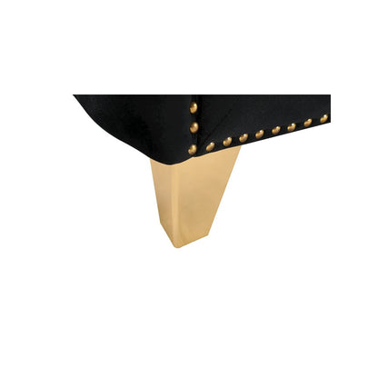 Michelle Black Velvet Sofa