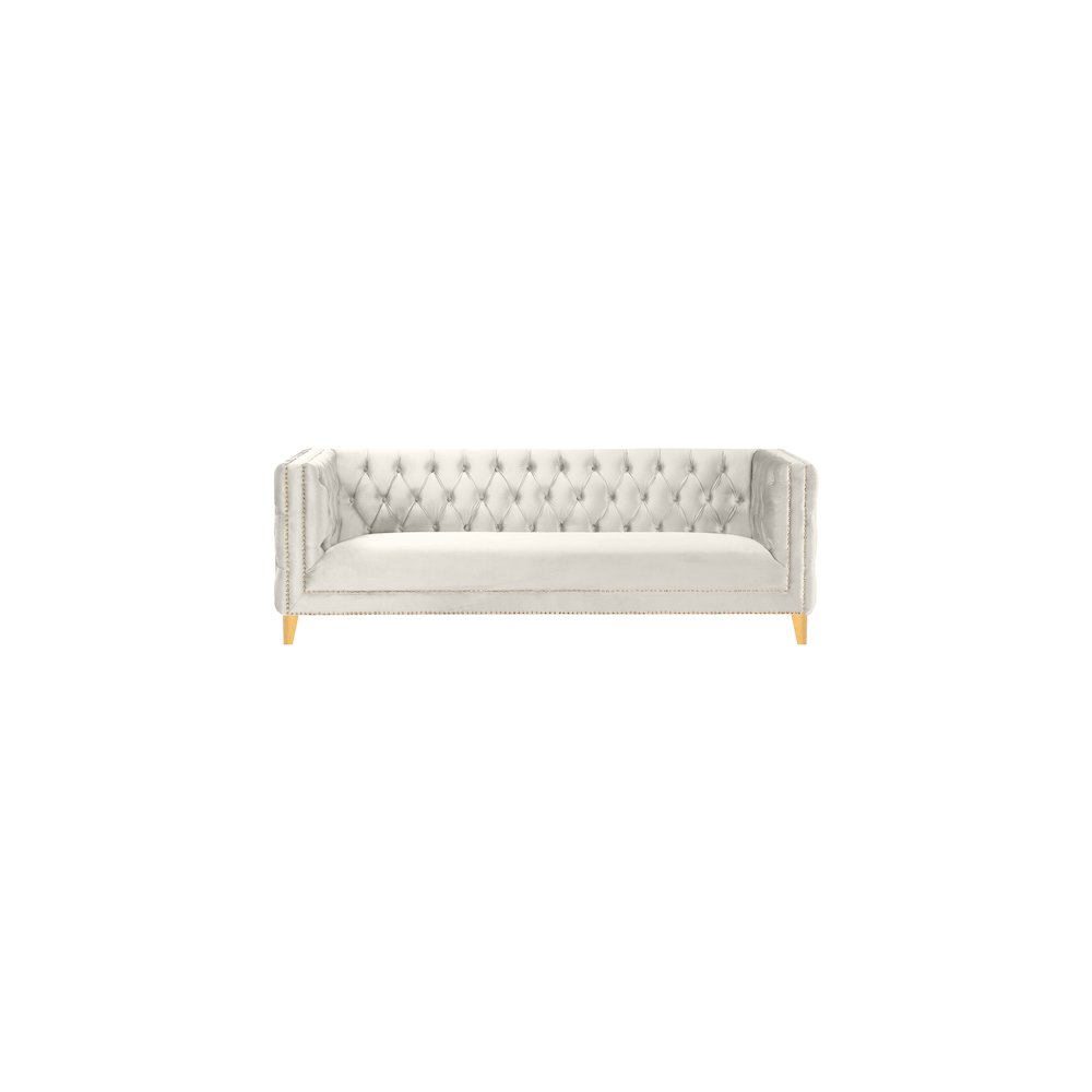 Michelle Cream Velvet Sofa