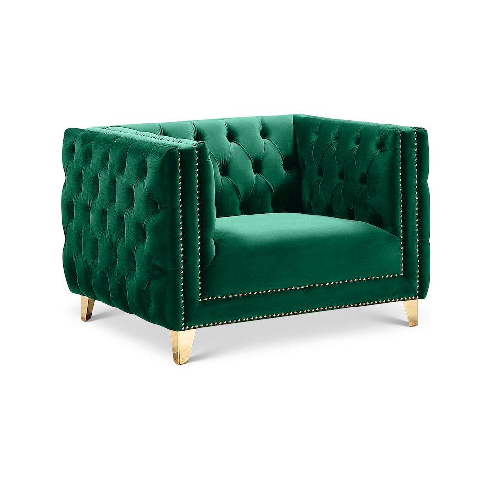Michelle Green Velvet Chair