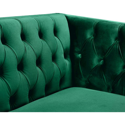 Michelle Green Velvet Chair