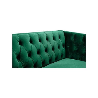 Michelle Green Velvet Sofa