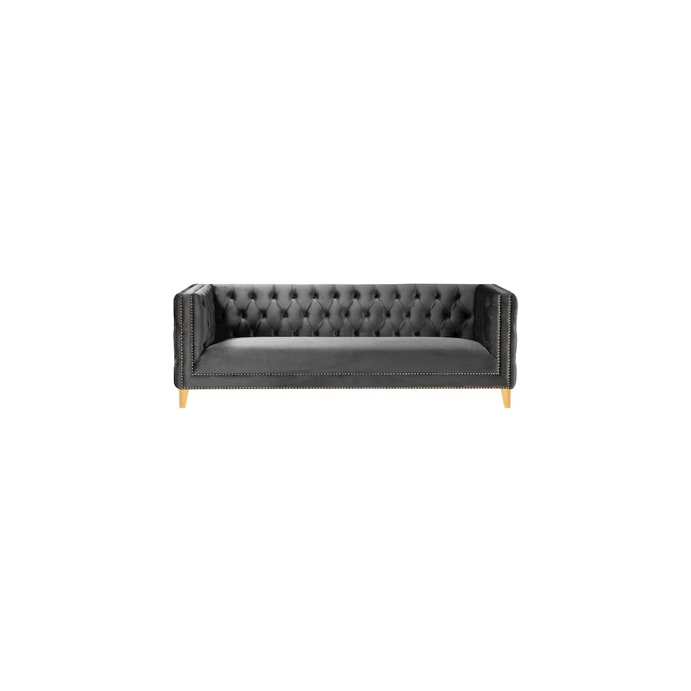 Michelle Grey Velvet Sofa