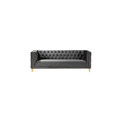 Michelle Grey Velvet Sofa