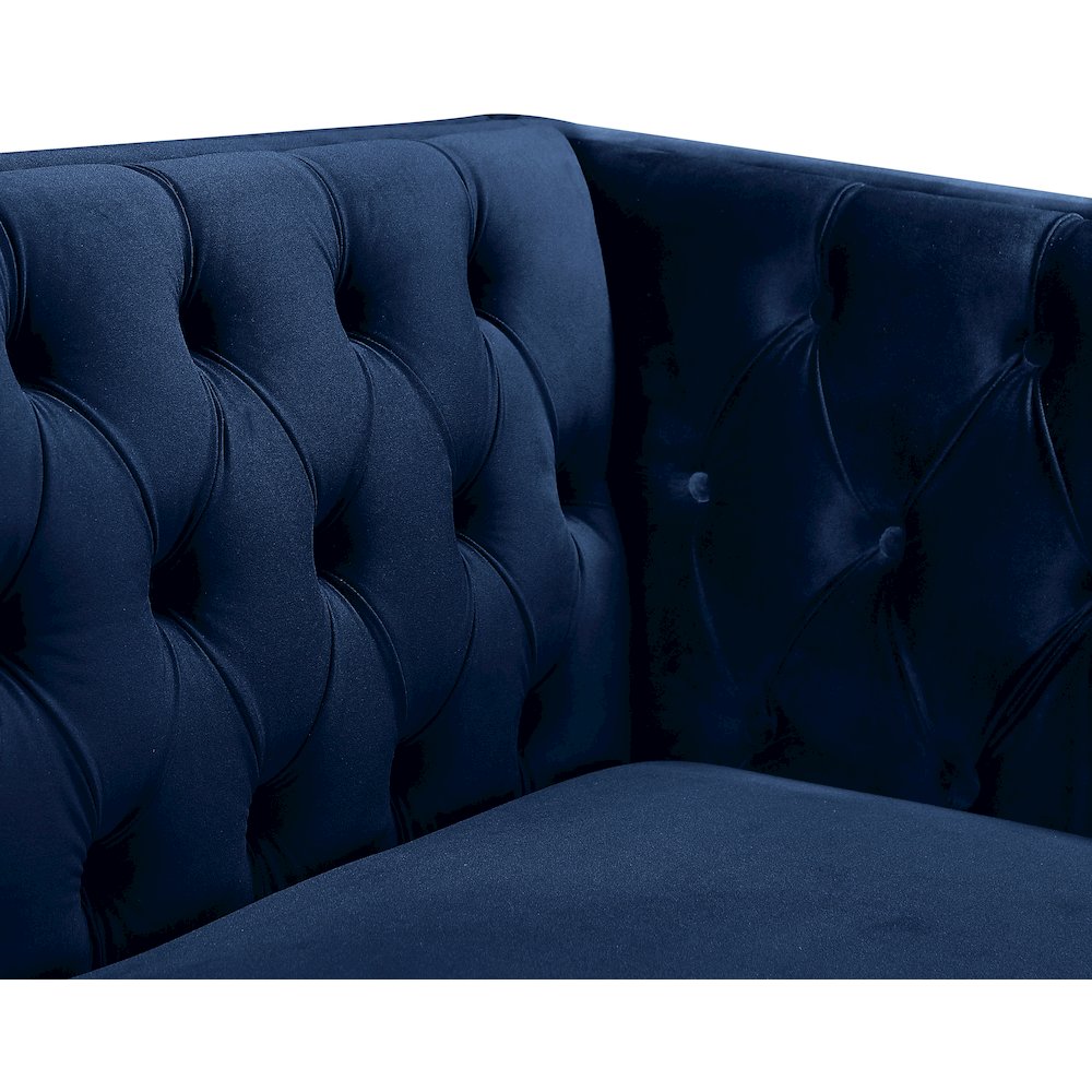 Michelle Navy Velvet Chair