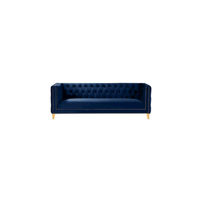 Michelle Navy Velvet Sofa