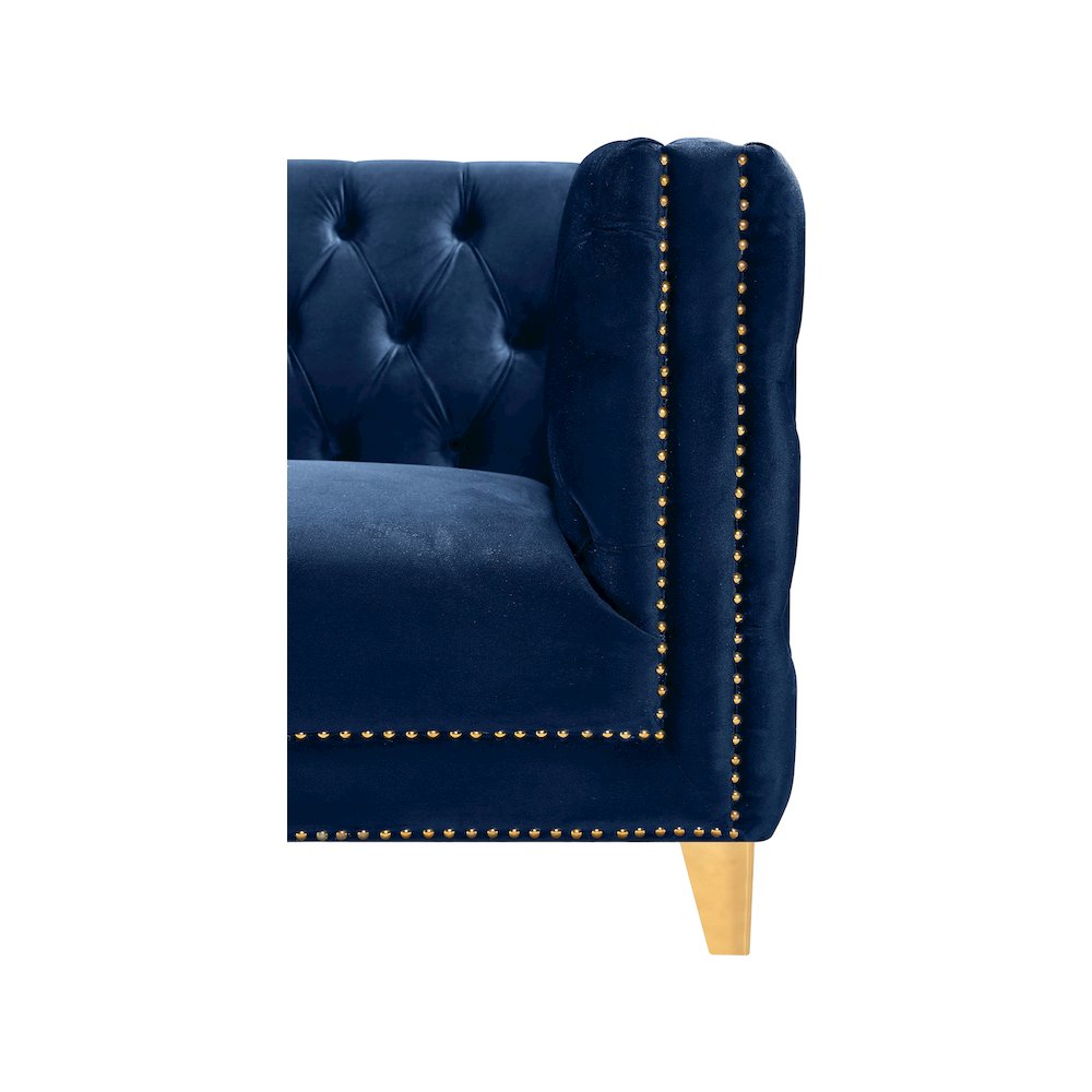 Michelle Navy Velvet Sofa