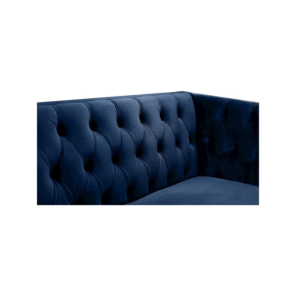 Michelle Navy Velvet Sofa