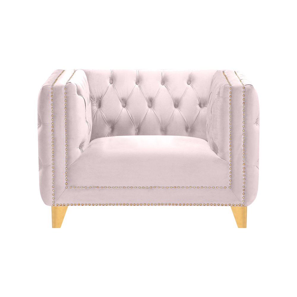 Michelle Pink Velvet Chair