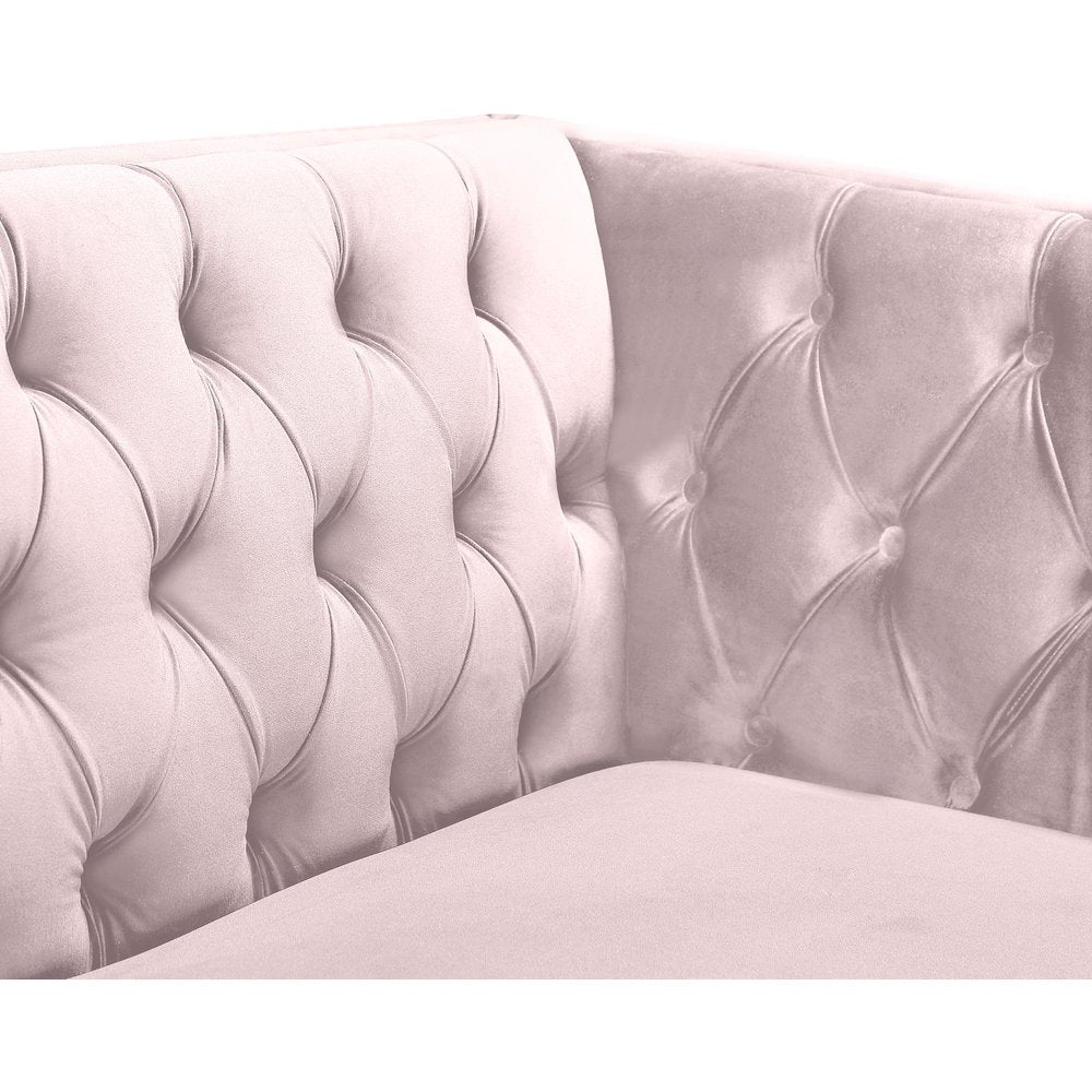 Michelle Pink Velvet Sofa