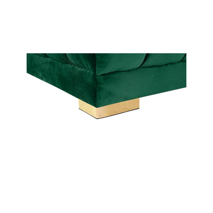 Gwen Green Velvet 3pc. Sectional