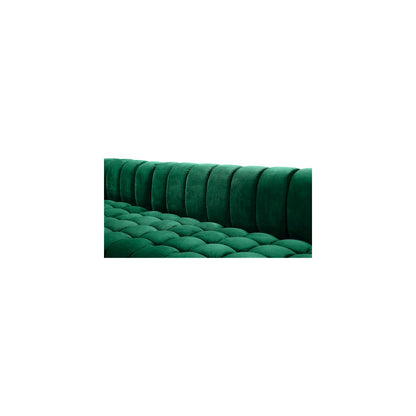 Gwen Green Velvet 3pc. Sectional